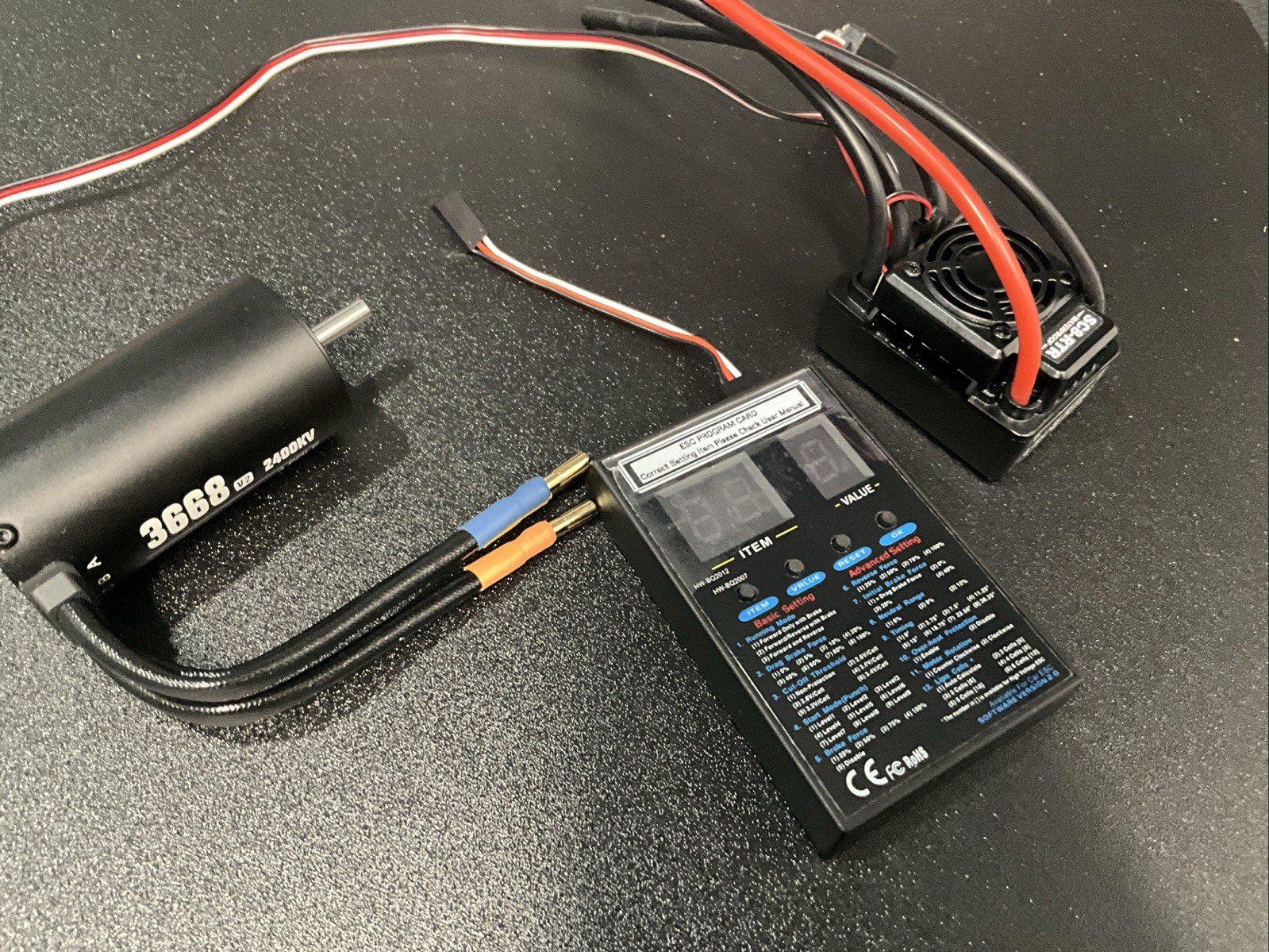 SC8 120A 3668 2400KV Brushless ESC Motor Combo Fits Arrma 1/