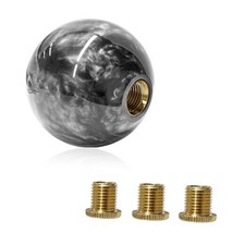 Round Ball Shift Knob, Marble Style Gear Lever Stick Shifter Knobs Marble-Gray