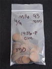 BAG of x50 1936 CIRCULATED Lincoln Wheat Penny's                        #MF-1693