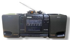 Sony CFD-535 Mega Bass CD Radio Cassette-Corder Stereo Boom Box 1990's Tested