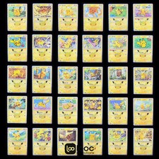 Pok mon TCG S-Chinese 30th Celebration Pikachu 30thC 017-046 Holo NM 30 PCS