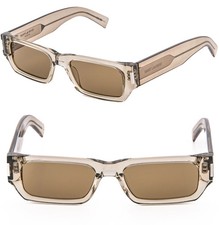 SAINT LAURENT SL660 Naked Wirecore SL 660 004 Beige Crystal Unisex Sunglasses