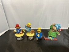 Vintage 80s Paddington Bear PVC Figures Lot Of 3 Eden Hartoy 1984  Extra