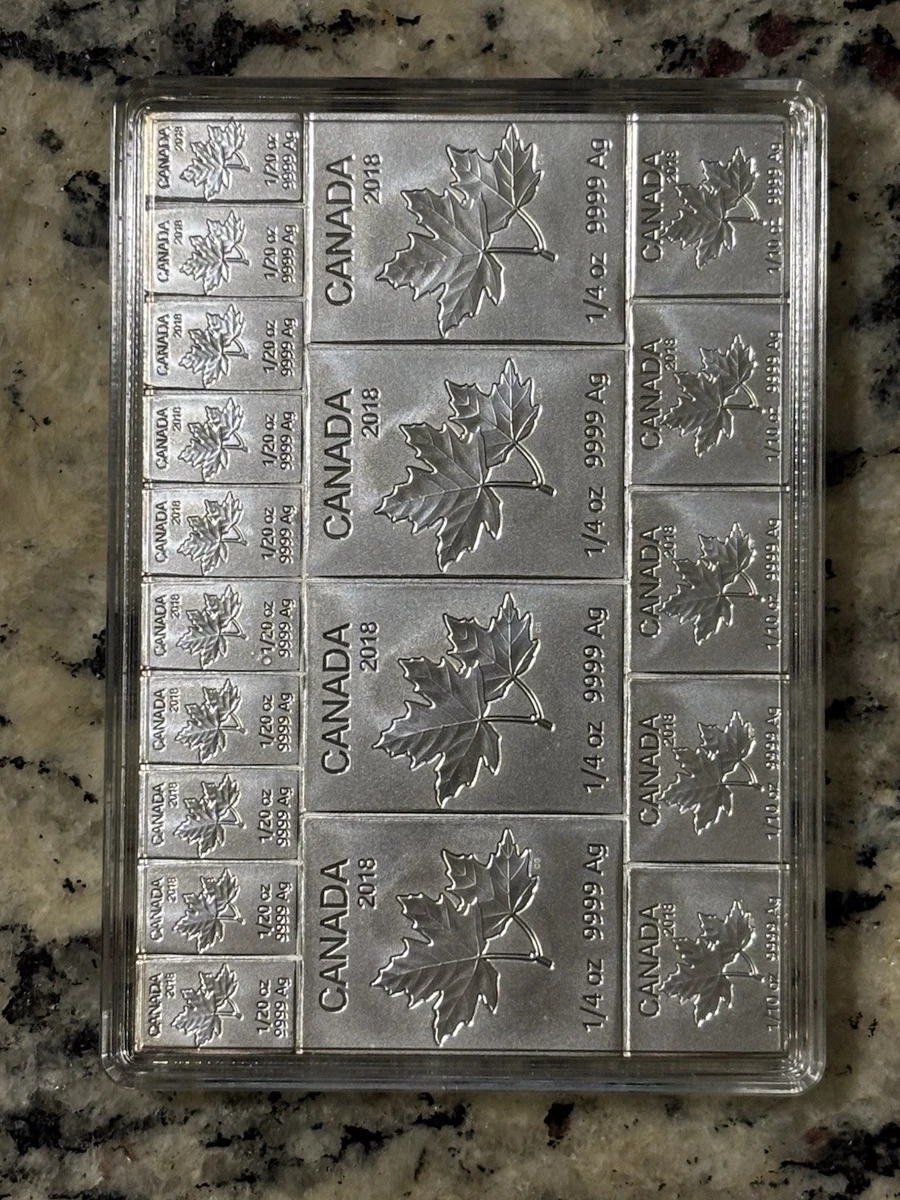 Royal Canadian Mint 0.9999 Silver Bullion Bars & Rounds for sale