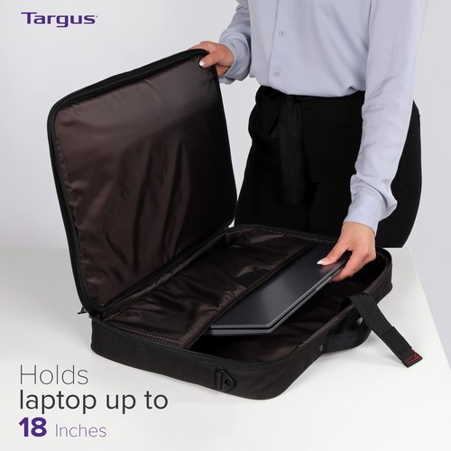 Targus Laptop Bag, Fits Laptops up to 18", Classic Clamshell Design, Re-enforced - Bild 2 von 5