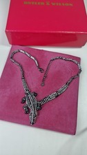 Butler and Wilson Crocodile Statement Collar necklace Halloween Goth boxed
