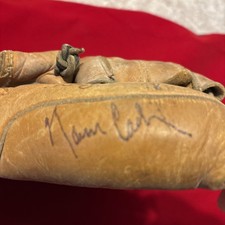 Norm Cash Autographed Baseball Glove Signed - other signatures too