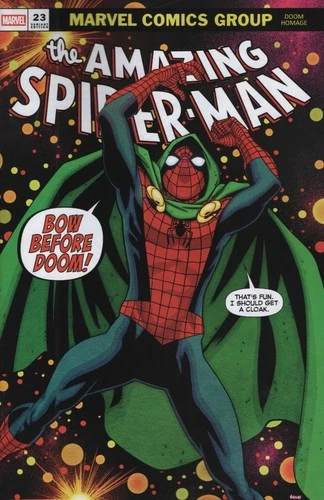AMAZING SPIDER-MAN #23 MIKE MCKONE DOOM HOMAGE VARIANT [DS] VF/NM MARVEL HOHC 20
