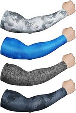 4 Pares De Mangas De Brazo Para Hombres Y Mujeres Proteccion Solar UV Brazos