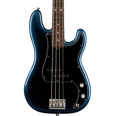 Fender American Professional II Precision Bass 4-String Bass Guitar, Dark Night
