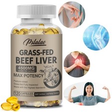 Hígado de carne alimentado con pasto 4500 mg - Producción de energía, cerebro, corazón, salud hepática