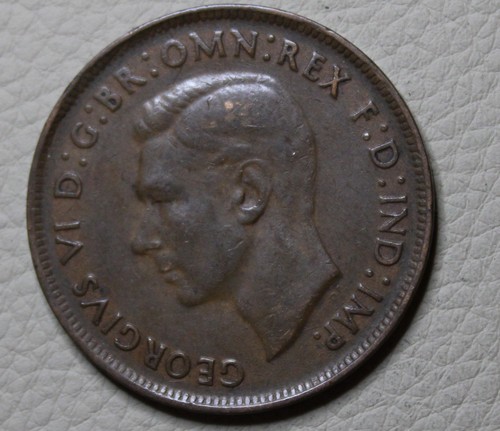 * 1940 PENNY NICE EXAMPLE AUSTRALIA PREDECIMAL TONED #ABB21 - Picture 2 of 6