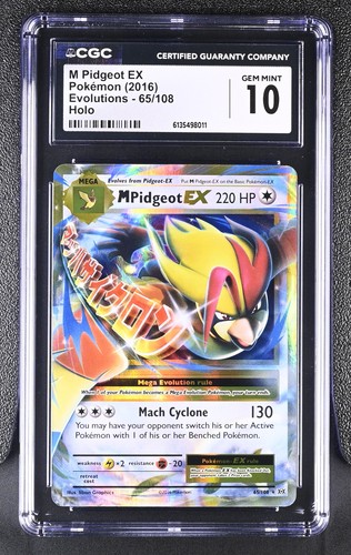 M Pidgeot-EX graded CGC 10 for sale on eBay
