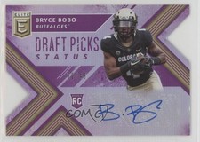 2018 Panini Elite Draft Picks Status Purple Die-Cut /49 Bryce Bobo Auto 1k54