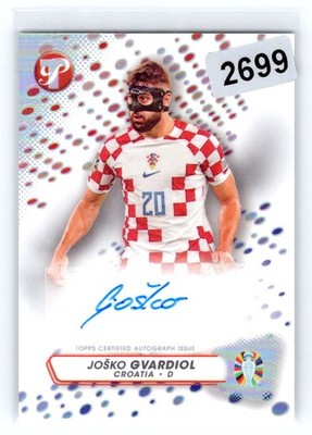 2023 TOPPS Pristine Road to UEFA Euro 2024 Josko Gvardiol Auto Croatia