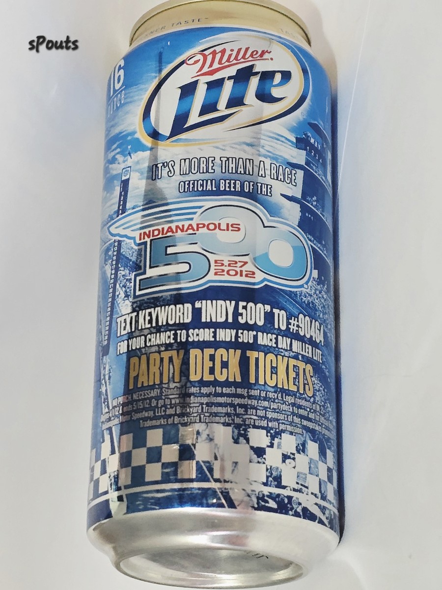 2012 INDY 500 MILLER LITE MILWAUKEE WI INDIANAPOLIS IN FORMULA