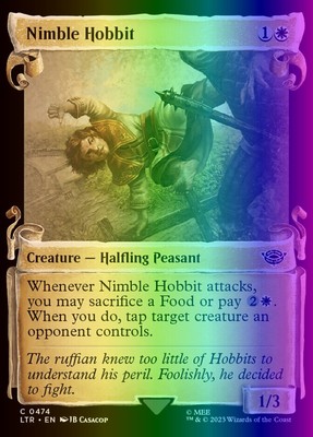 MTG Nimble Hobbit (474/943) The Lord of the Rings Tales of Middle-earth NM FOIL