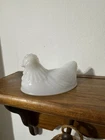 Vintage Hazel Atlas Milk Glass Hen On A Nest Top Only