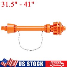 31.5"-41" PTO Shaft PTO Drive Shaft 1-3/8" x 6 Spline Ends w/ Slip Clutch Orange