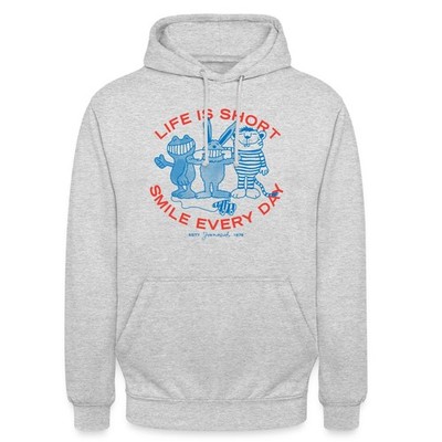 Janosch Charaktere Life Is Short Smile Every Day Unisex Hoodie
