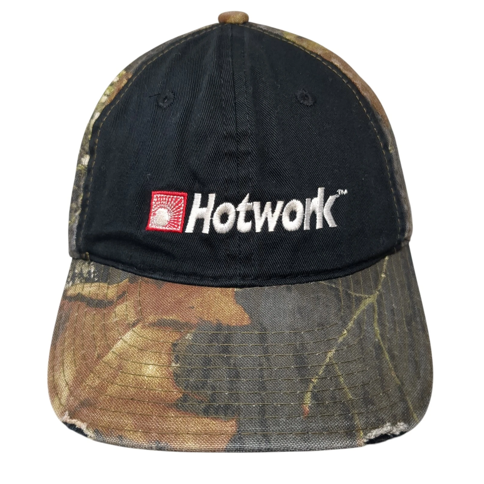 Hotwork Strapback Baseball Cap Multi One Size Distressed Camo Port Authority