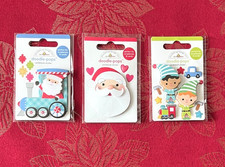  D122 -NEW DOODLEBUG CHRISTMAS SANTA  HELPERS DOODLE-POPS 3D STICKERS