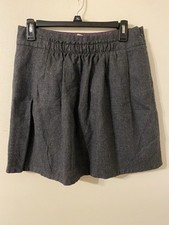 J. Crew Gray Purple Lined Wool Blend Mini Skirt Size 6