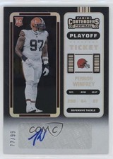 2022 Panini Contenders Rookie Playoff Ticket 77/99 Perrion Winfrey Auto 0x4t