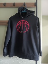 Boys Under Armour Hoodie Black Size YXL Great Condition