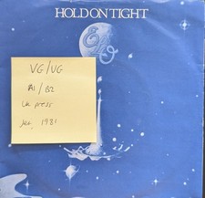 Electric Light Orchestra Hold On Tight Vinyl Record 7" VG/VG JET 7011 1981