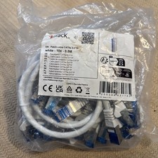 10 Pak Cat6A S/FTP 0.5M Ethernet Patch Cable