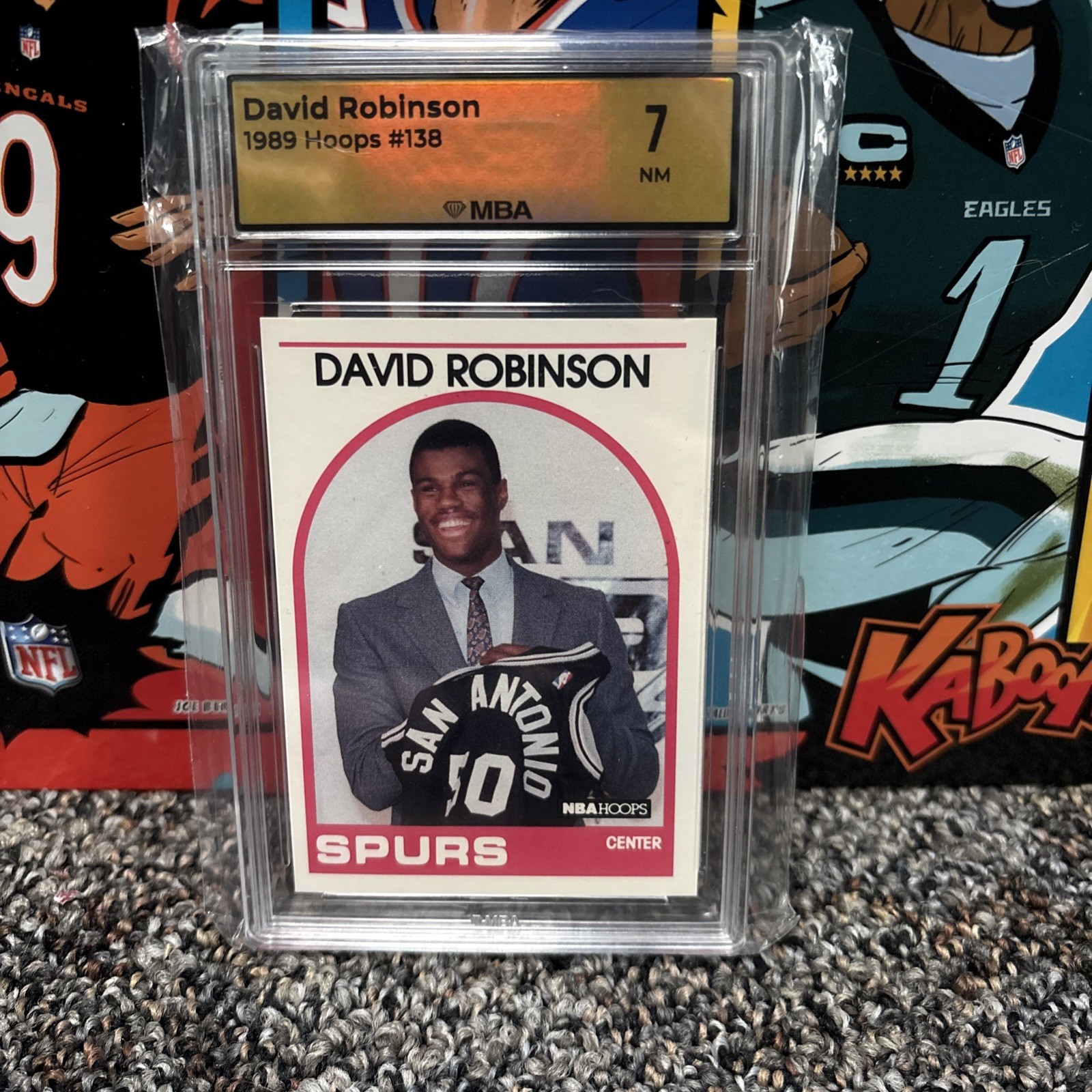 1989-90 NBA Hoops - David Robinson #138 (RC) Graded
