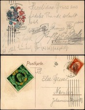 Ansichtskarte  Studentika Burschenschaft Heraldik Bau Absolvia Nürnberg 1915