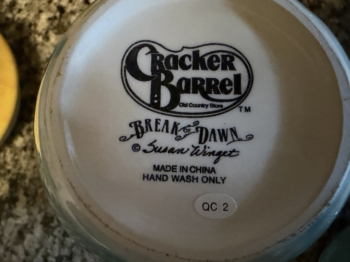 Cracker Barrel Canister Set Designer Susan Winget “Break Of Dawn