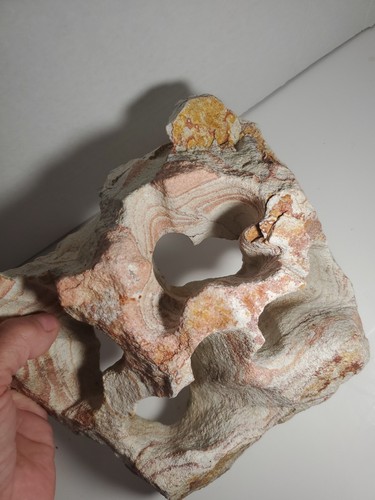 Natürlicher Sandstein roh rau Wohndeko Skulptur Aquarium Felsen 7,5 Pfund Wasser - Bild 2 von 7