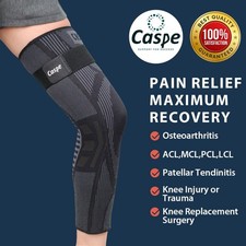 Full Leg Compression Sleeve Knee Support Brace Meniscus Tear Arthritis Pain Gym