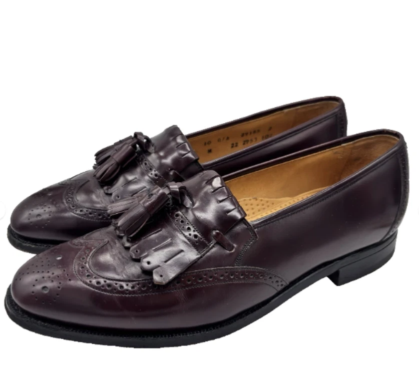 Johnston & Murphy Red Wingtip Dress Shoes for Men for sale  display picture 3