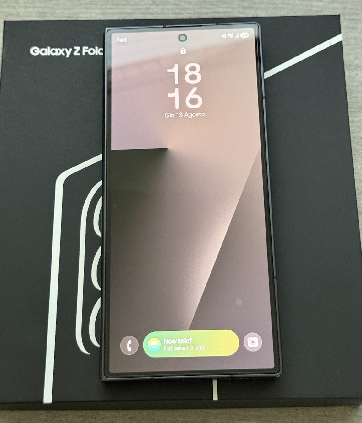 Samsung Galaxy Z Fold7 SM-F966B 12+256GB 8'' Jet Black Nero