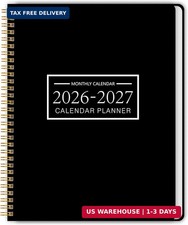 Monthly Planner Jan 2026 - Dec 2027, Monthly Planner for 24 Monthes, 9 11 Inch,