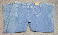 Members Mark Jeans Mens 40x29 Blue Denim Medium Wash Dad Everyday Casual Weekend