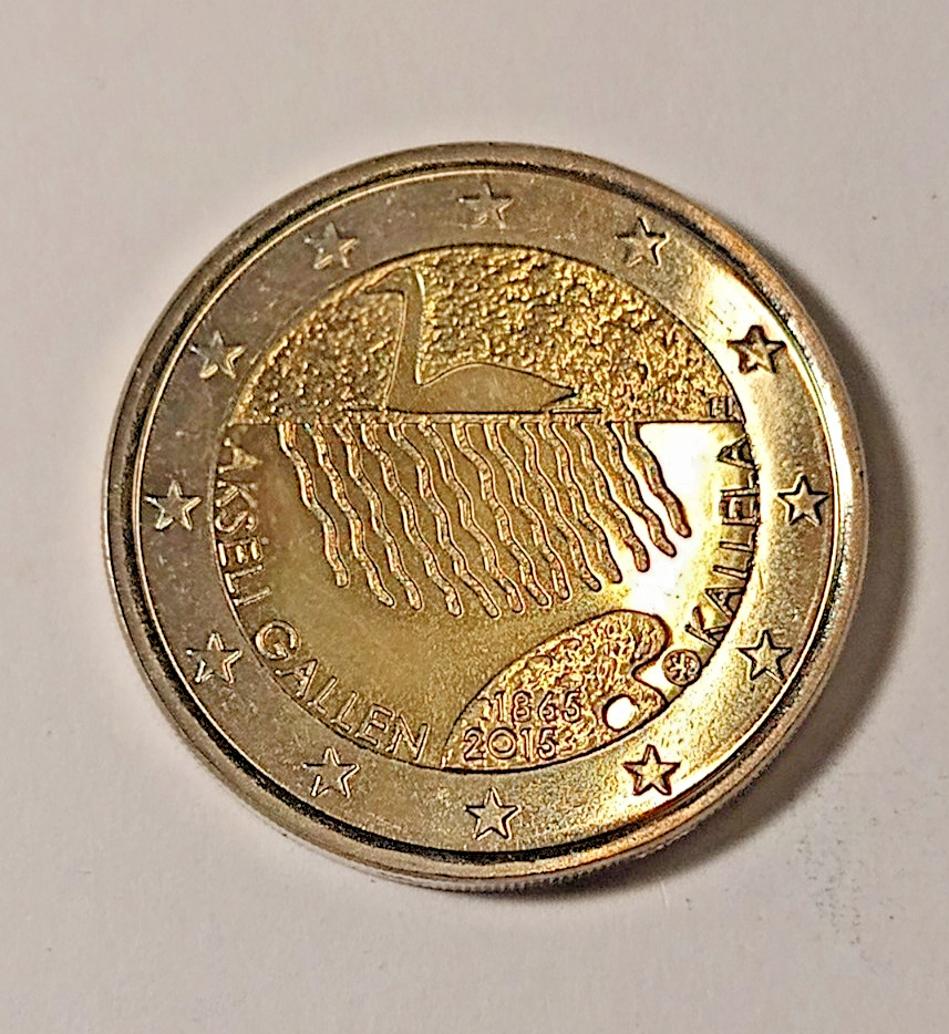 Finlande* 2015 *Commemorat.-2 Euro Coin* Akseli-Gallen Kallela * UNC*