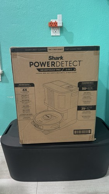#ad NEW Shark Power Detect 2 in 1 Robot Vacuum amp; Mop w NeverTouch Pro Base NIB $499.99