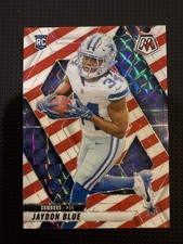 2025 Panini Mosaic Jaydon Blue #320 Rookie Red White Stripe Prizm Candy Cane RC