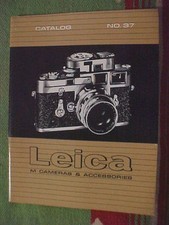 Vintage LEICA M CAMERAS ACCESSORIES CATALOG No. 37 MAY 1 1964
