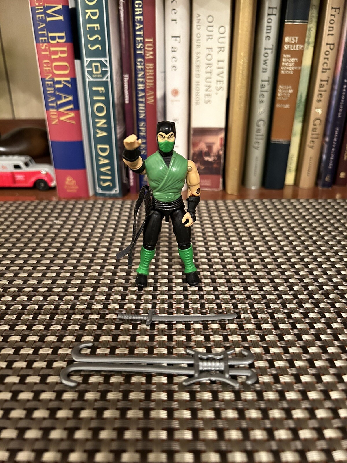 Mortal Kombat Action Figure REPTILE w/Weapons GiJoe 1991 Hasbro Complete RARE!