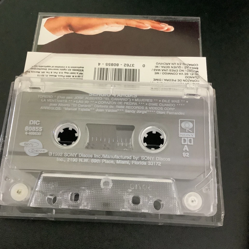 Sergio Vargas - Sergio Vargas (Cassette, 1992) LNew - Image 3 of 4