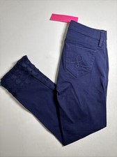 Lilly Pulitzer size 0 South Ocean Skinny Crop Jeans NWT Navy Blue