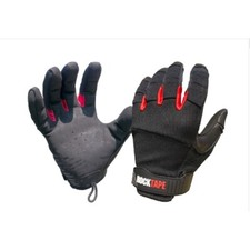 RockTape Talons Small Black Gloves Chalk-Compatible