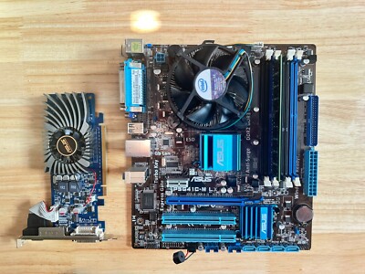 ASUS P5G41C-M LX Intel Pentium E6500 DDR3/DDR2 Motherboard CPU GPU Combo GT1030