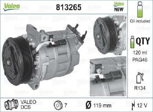 Original VALEO Air Conditioning Compressor 813265 for Nissan Renault